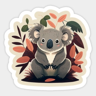 Baby Koala Sitting - Cute Sticker